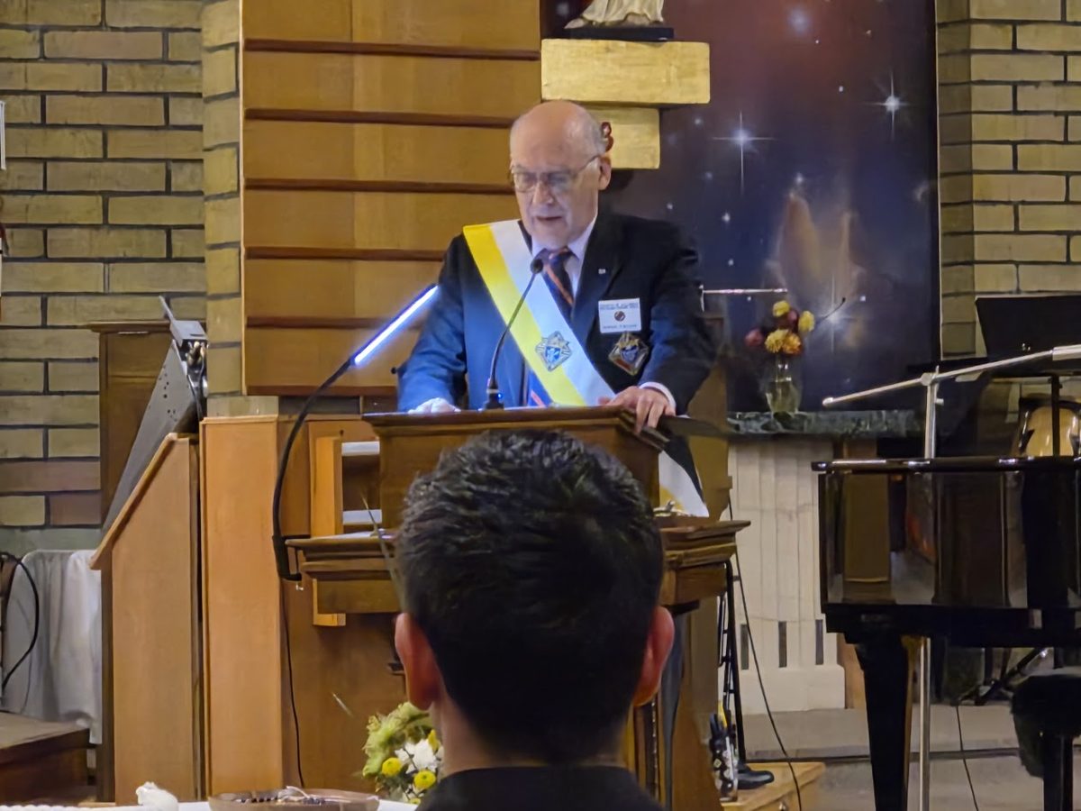 Members gathered in St. Peter's Church for the ceremony